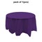 Solid Color Round Table Cover - 84 Inch | 6 inch drape all around | Raheev®